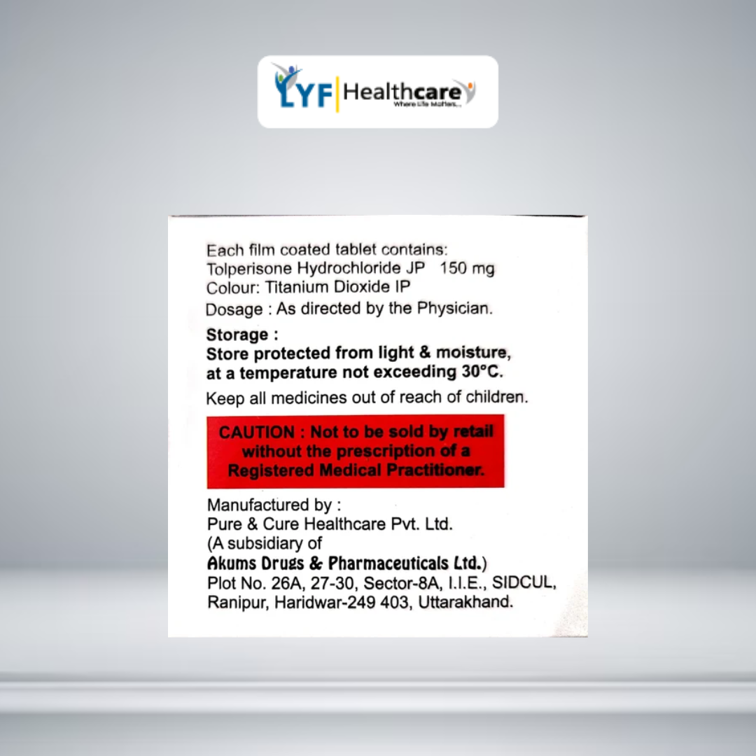 Tolrison 150 Tolperisone Hydrochloride Tablets - Image 2