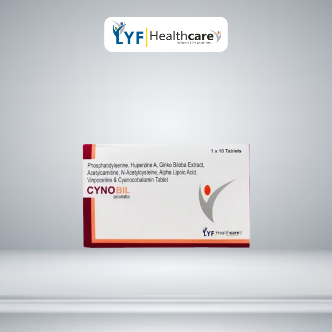 CYNOBIL Cyanocobalamin Ginkgo Biloba Extract Vinpocetine Phosphatidylcholine Tablets