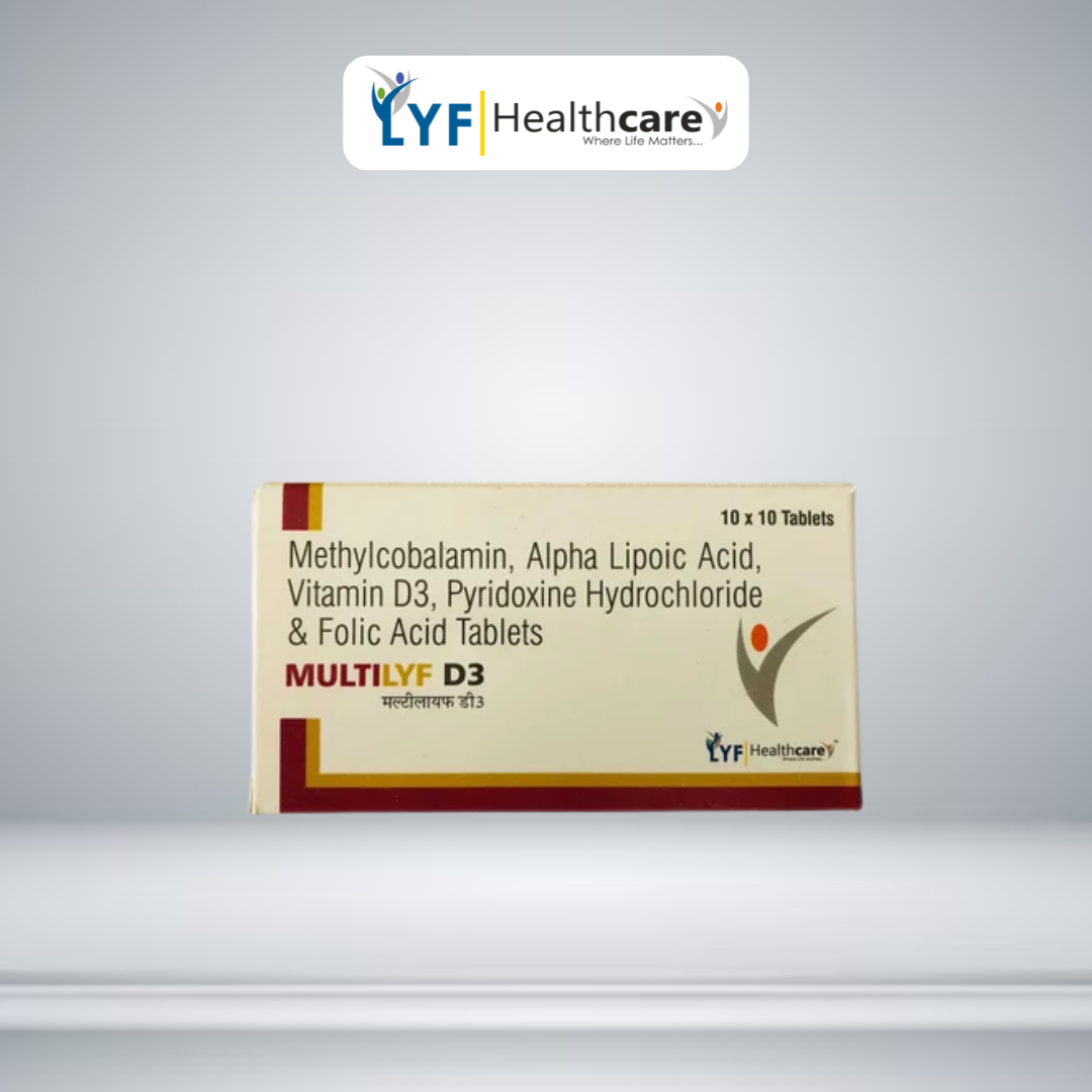 Multilyf D3 Methylcobalamin Alpha Lipoic Acid Vitamin D3 Tablet